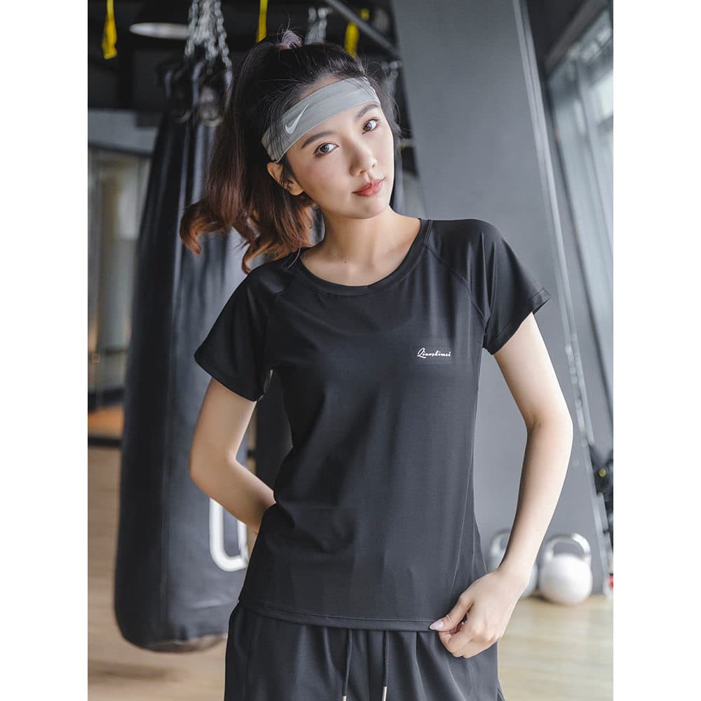 Roupas de fitness femininas 2026 novo estilo de manga curta verão correndo treinamento Yoga camiseta profissional roupas