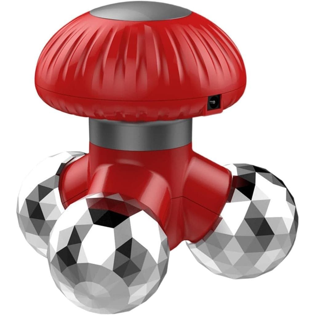 Massageador manual com vibração, rolo vibratório elétrico em forma de cogumelo, massageador muscular, adequado para pés,