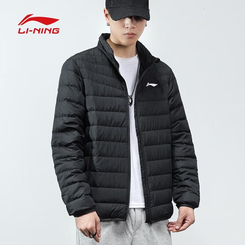 Li Ning jaqueta masculina estilo curto 2026 inverno novo estilo acolchoado jaqueta esportiva acolchoada jaqueta masculin