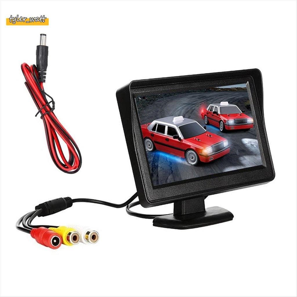 [tyler_w] DC 9V-24V 4.3 Polegada Kit Monitor Retrovisor Do Carro TFT LCD Câmera De Visão Traseira Invertendo Sistema De 