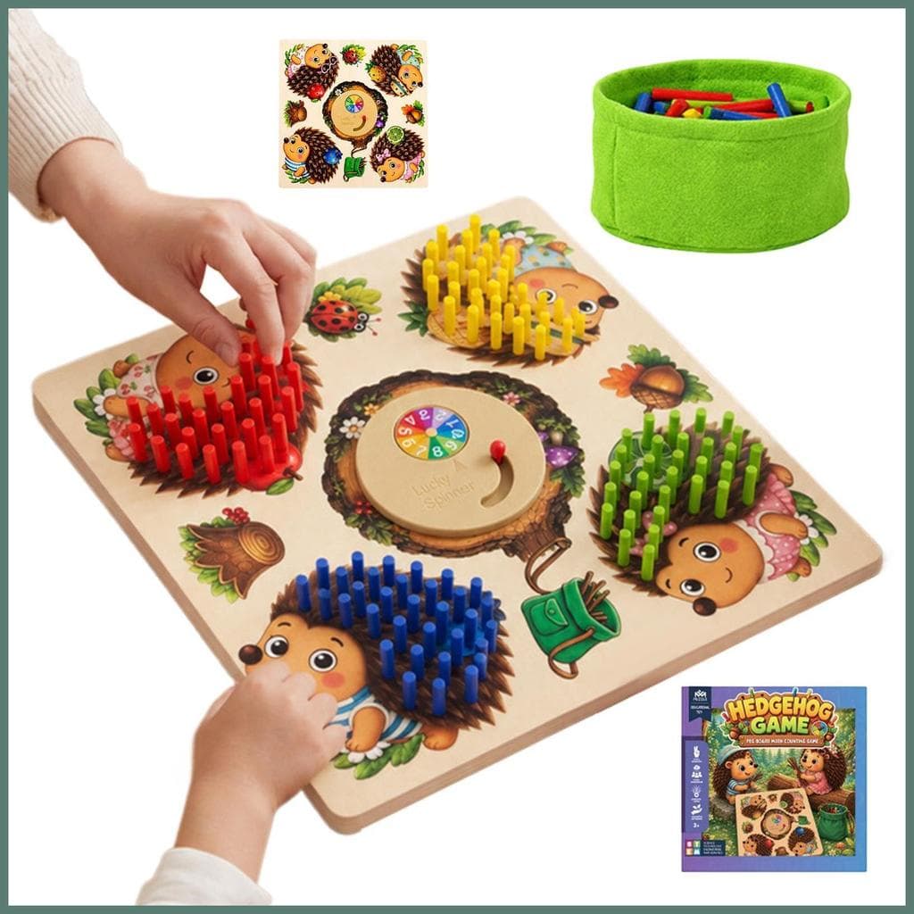 Ouriço Brinquedo Com Vara Jogos Sensoriais Educativos Peg Board Matemática Contando Brinquedos Para Crianças Meninos Men
