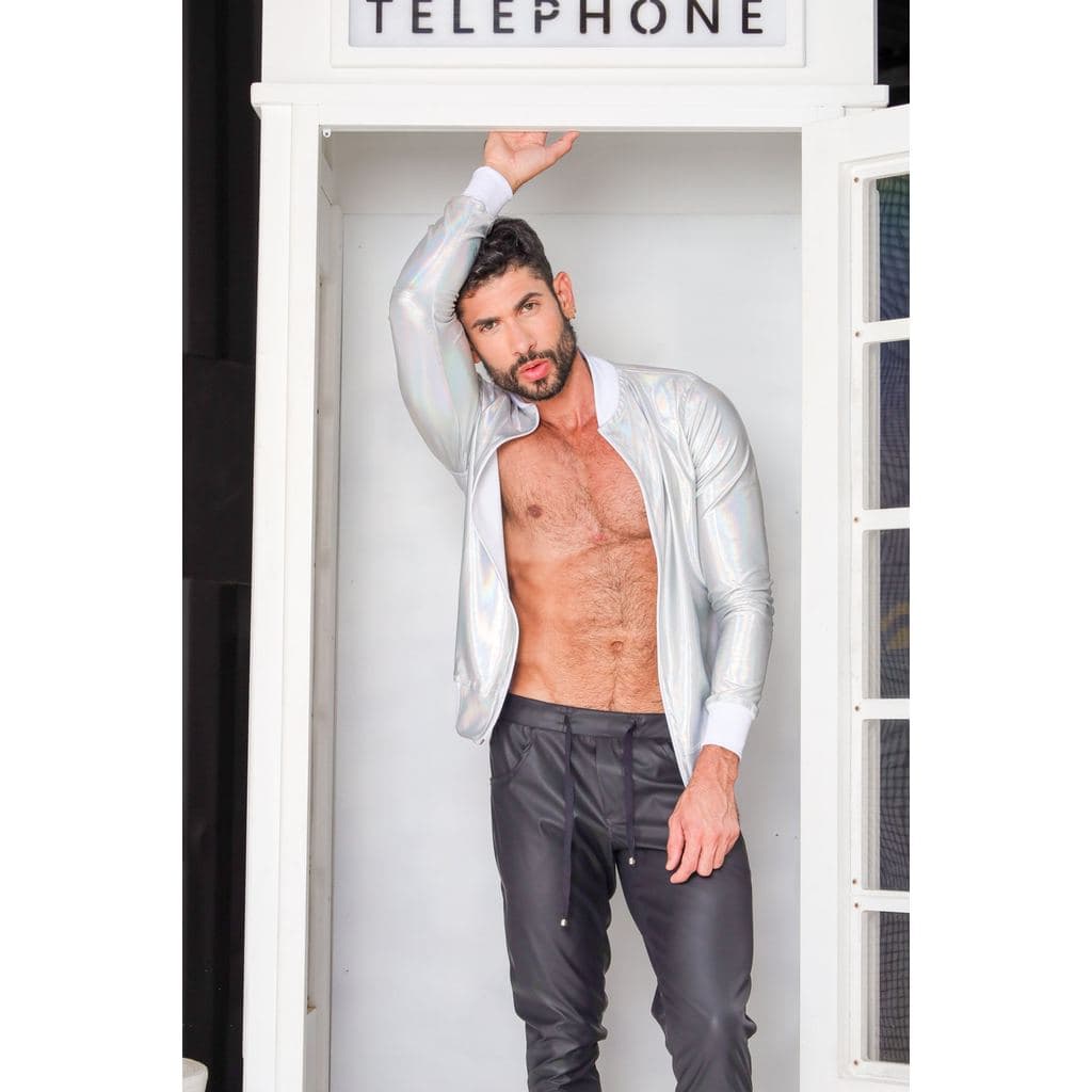 Jaqueta Masculina JotaVê Bomber Prata Edição Limitada Moda Masculina Festa