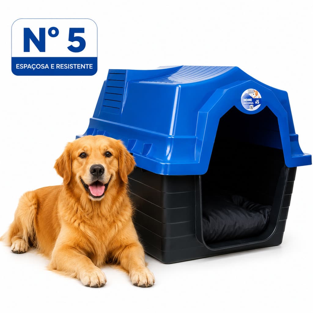 Casinha de Cachorro Grande e Medio Porte N5 Desmontavel Casa Plastica com Proteção UV Resistente