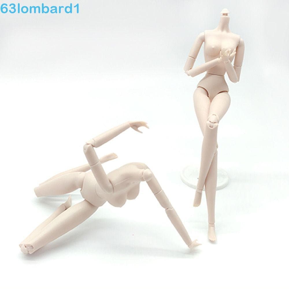 LOMBARD1 Bonecas BJD Nuas Articuladas , Boneca Sólida 28 Articulações Brinquedos De Nude De Pele Branca , Multifuncional