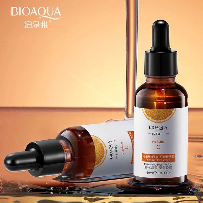 SADOER Kit de reparo de vitamina C com cinco dobras, Peeling iluminador, vitamina C, produtos completos de cuidados com 
