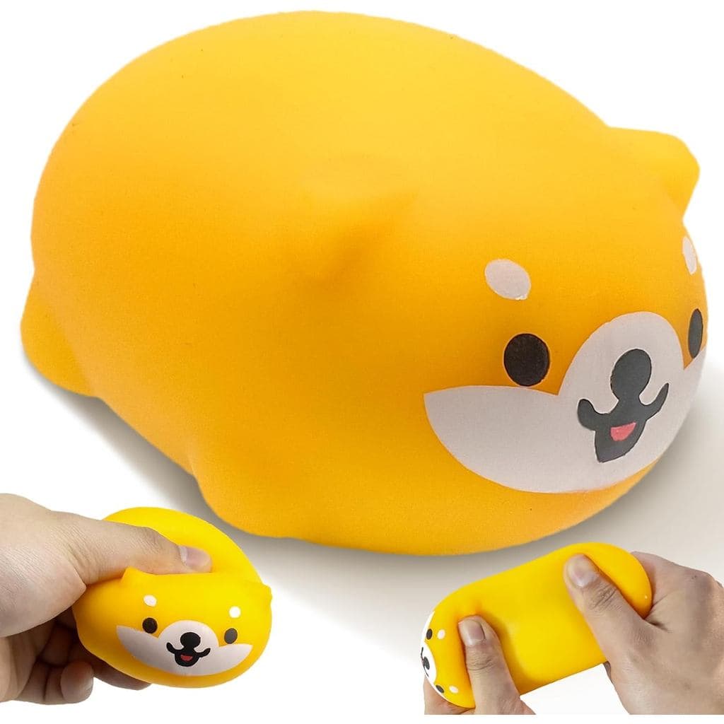 Bolas Antiestresse de Cachorro Fofo para Crianças, Brinquedos Antiestresse de Cachorros Laranja para Adultos, Brinquedos