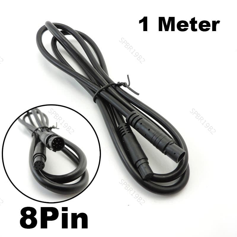 Câmera DVR Para Carro , 1m , 8 Pinos , Visão Traseira , Macho Fêmea , Conector De Cabo , Fio De Cobre , Extensão De 8 Nú