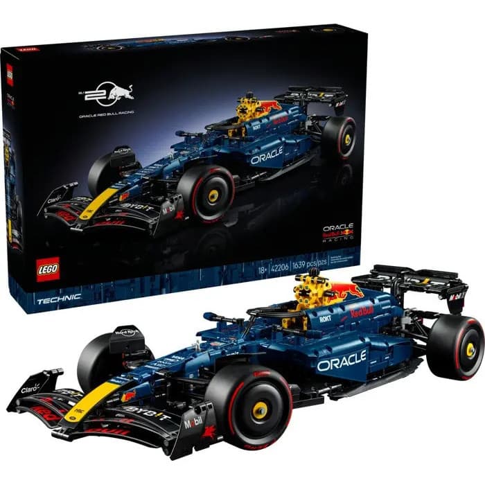 LEGO Technic 42206 Oracle Red Bull Racing RB20 F1 1639 Peças Modelo de Fórmula 1 para Montar e Exibir