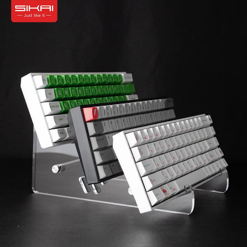SIKAI Mecânico Suporte de exibição de teclado Suporte de teclado Rack de armazenamento de coleção de teclado 68/75/87/98