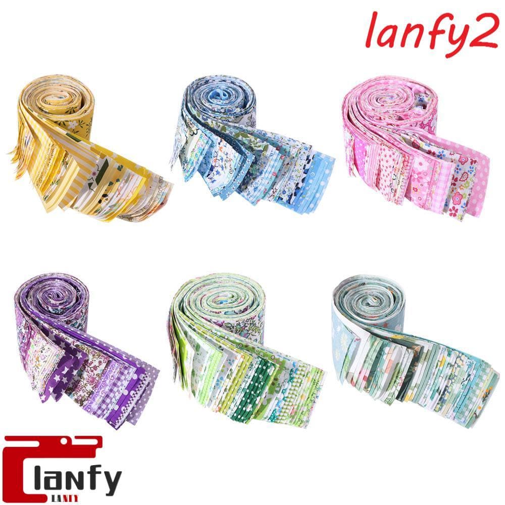 LANFY 40 Pcs Tecido Patchwork , De Algodão Floral DIY Impresso Colorido Material De Costura Feito À Mão 6.5 Cm