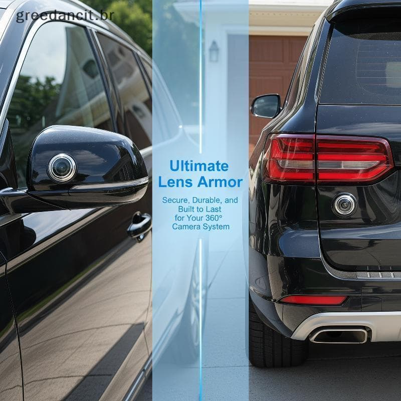 MA 2 Unidades Protetores De Lente De Câmera De Visão Traseira De Carro Anti-Impressão Digital Resistente A Arranhões À P