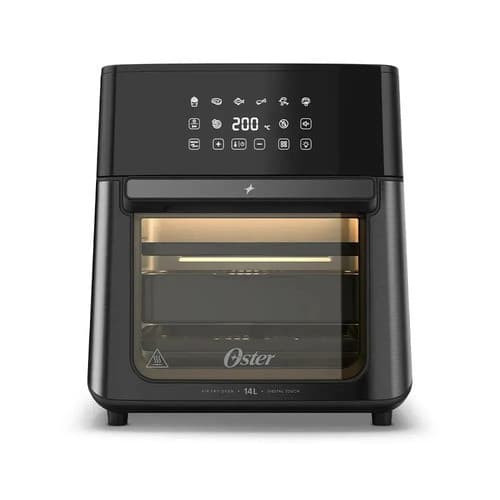 Fritadeira E Forno 3 Em 1 Oster 14l Digital Touch Preto Ofrt760 220v