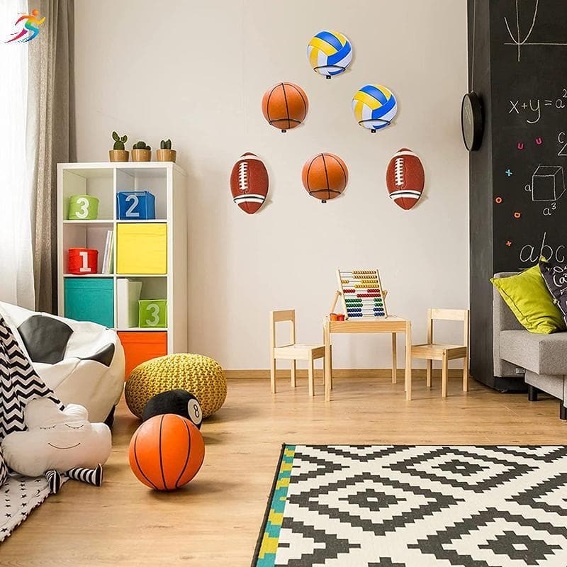 AOR Multiuso Prateleira De Exibição De Futebol Suporte De Bola Fixado Na Parede Armazenamento De Basquete Ra Sala De Est