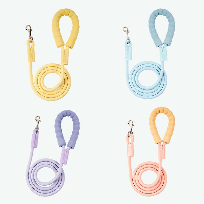Coleira Dopamina, acessórios para animais de estimação, guia para passear cães, corda redonda de nylon colorida, guia pa