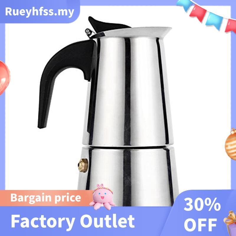 Excelente Cafeteira De Aço Inoxidável Com 9 Xícaras Moka Pote 15 OZ Italiana Fogão Máquina De Café Expresso Para Elétric