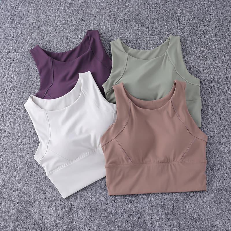 Sutiã esportivo de alta intensidade, peça única, feminino, verão, corrida, treinamento, roupas de Fitness, roupas de Yog
