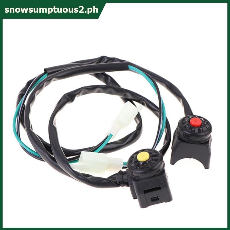 Universal ATV Motocicleta Duplo Esporte Sujeira Quad Start Chifre Matar Botão Interruptor De Parada Acessórios Moto [SNO