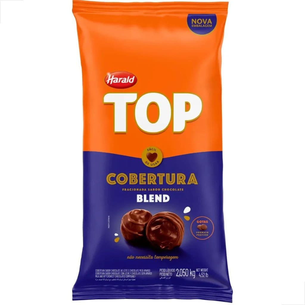 Cobertura Fracionada Top Sabor Blend Gotas 2,05kg Harald