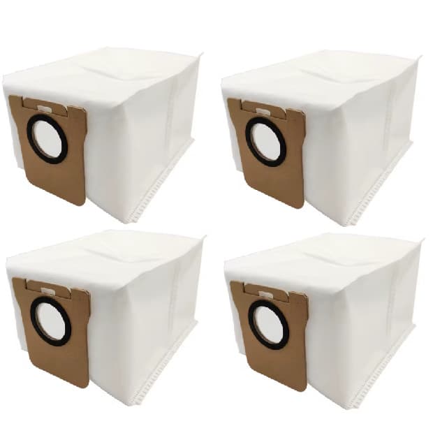 KIT SACO COLETOR DE PÓ PARA ASPIRADOR ROBÔ - COMPATÍVEL COM XIAOMI E DREAME - 4 UNIDADES