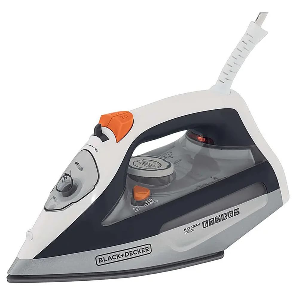 Ferro de Passar FX3100 a Vapor Ceramic Gliss Black Decker
