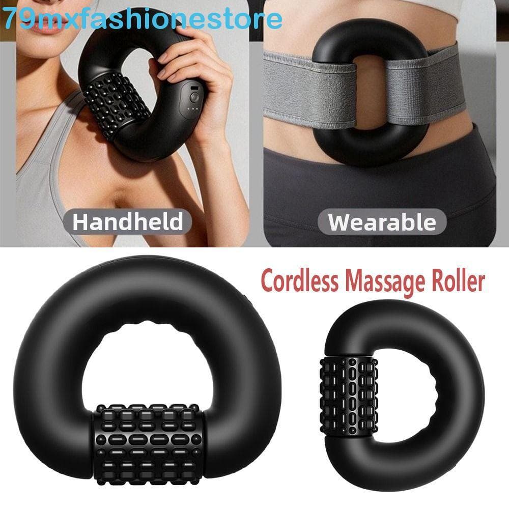 Rolo De Massagem Sem Fio MXFASHIONESB , Massageador Muscular Elétrico De Percussão De Tecido Profundo , Recarregável