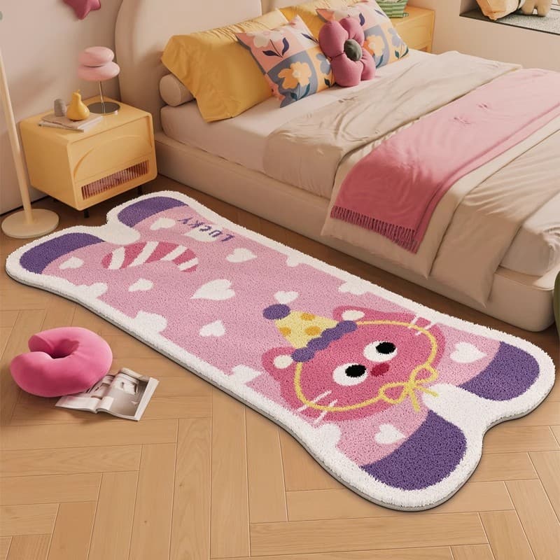 Tapete quarto cobertor de cabeceira antiderrapante macio pele-amigável sofá varanda decoração tapete sala estar decoraçã