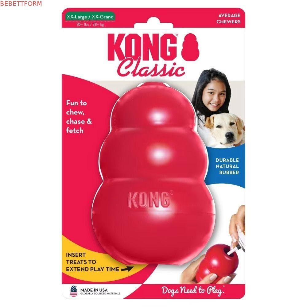 Brinquedos Para Cães BEBETTFORM Kong , Clássicos Cachorros Brinquedo Mastigar Com Salto Errático