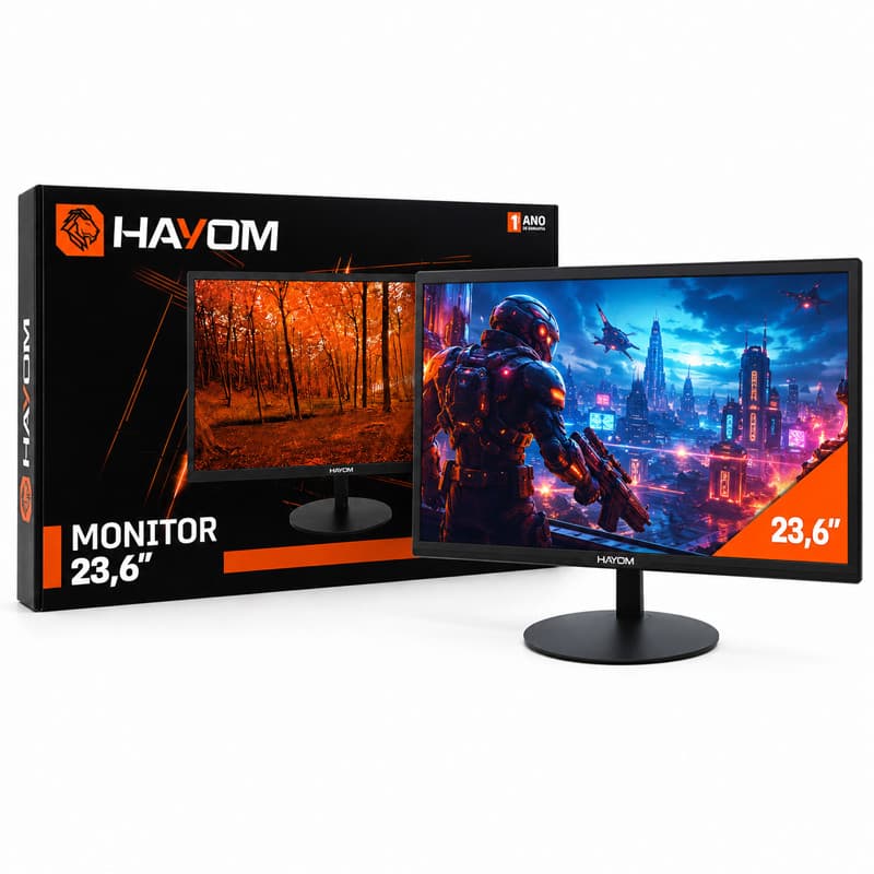 Monitor Gamer 23,6" Full HD 75Hz LED HDMI VGA Hayom MO6005