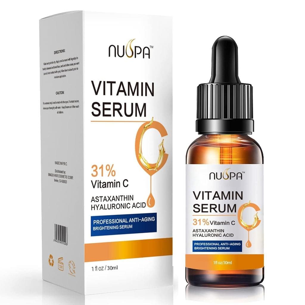 Sérum Facial Orgânico de Vitamina C 31% - Sérum Anti-Idade que Reduz Manchas de Idade, Manchas Escuras no Rosto, Danos S