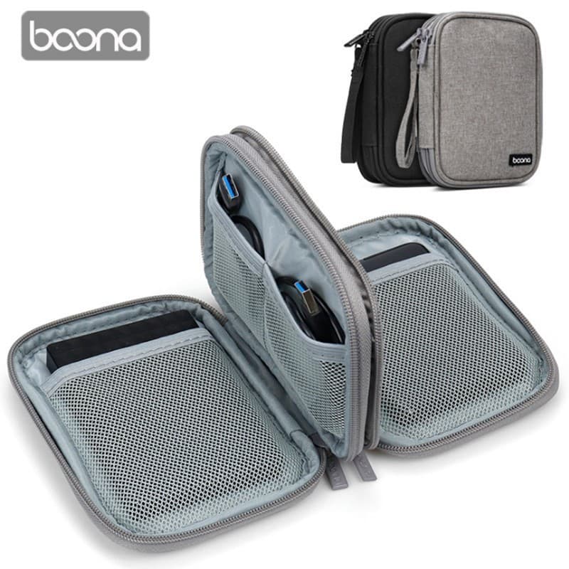 Capa baona Para Disco Rígido Externo Sata SSD HDD De 2.5 Polegadas Transporte De Banco De Potência Bolsa De Cabo USB