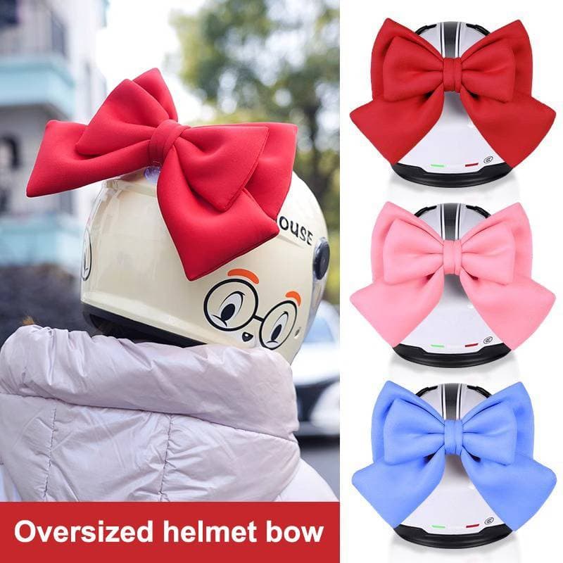 FCBR Acessórios Para Capacete Feminino Arco Fita Decoração Dupla Camada Forte Fixação Bonito Bowknot Do Corpo Carro Moto