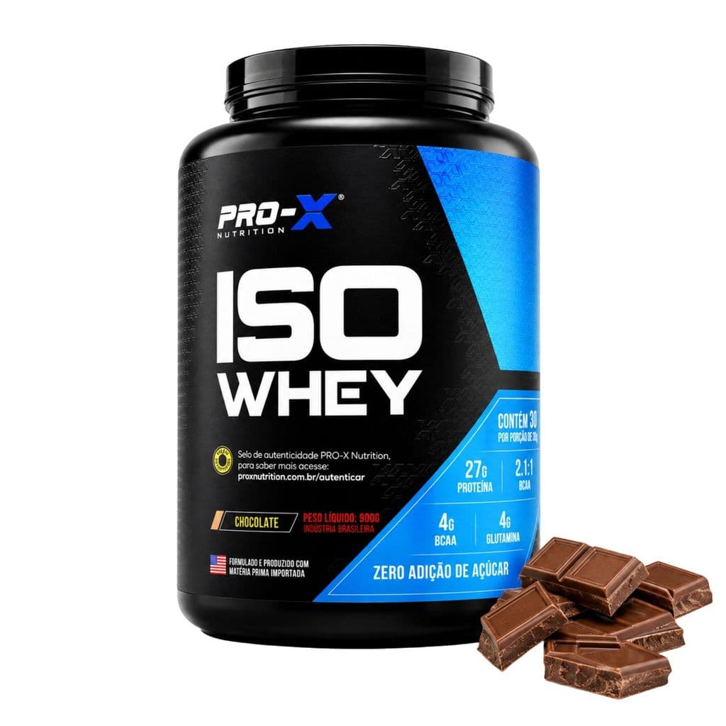 Whey Protein Isolado Prox Pote 900g Sabor Chocolate