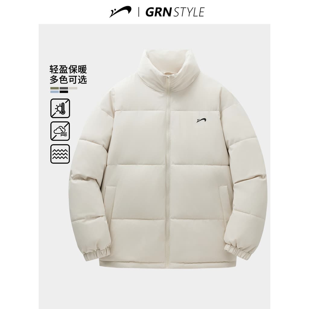 Nobre pássaro acolchoado jaqueta masculina inverno acolchoado jaqueta de inverno jaqueta acolchoada casal engrossado pão