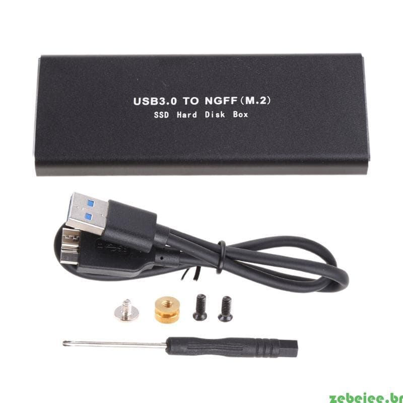 zebeiee Para Adaptador Conversor Gabinete Externo M 2 USB 3.0 10 Gbps SSD