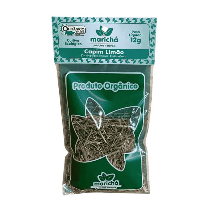 Chá Orgânico: Capim Limão 12g