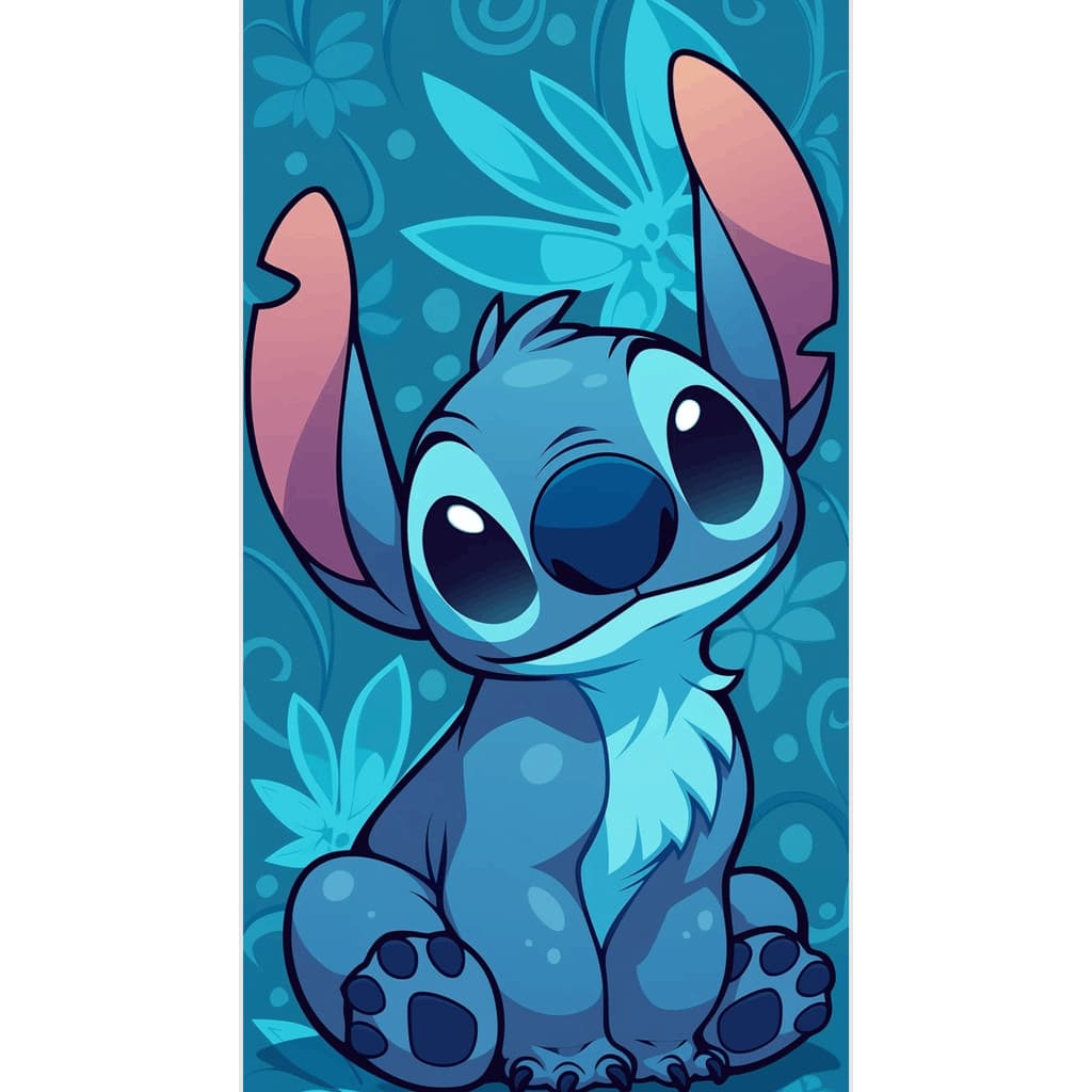 Livro de Colorir Infantil Stitch Azul  para Ler e Pintar Crianças +3 Anos