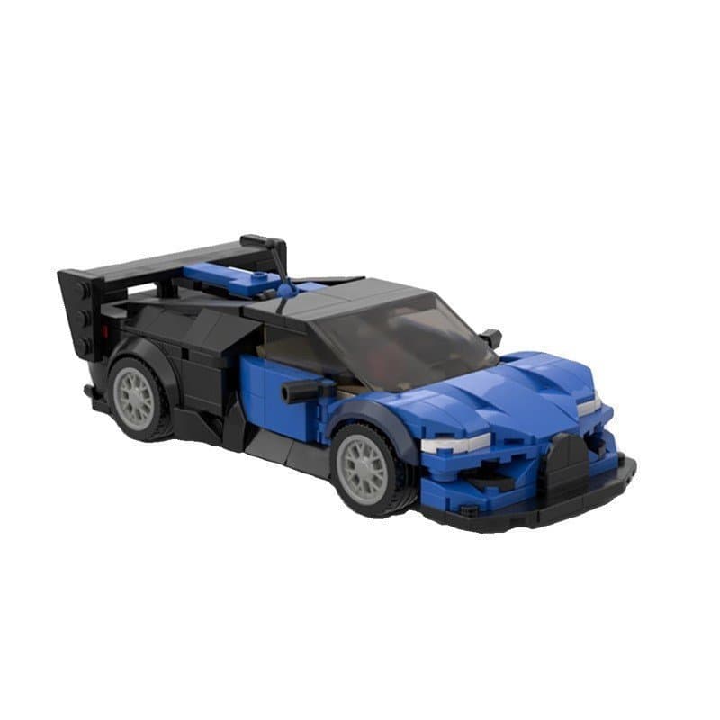 Os blocos de montar MOC são compatíveis com o carro LEGO 56267 Bugatti Vision GT speed 8-grid, montagem de pequenas peça