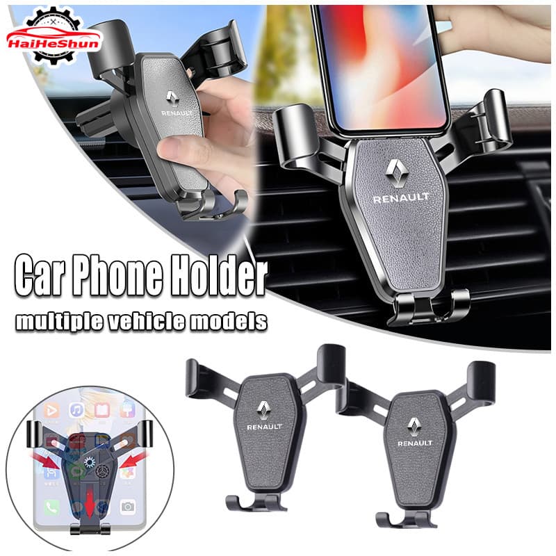 Suporte Para Celular Renault Car Vent De Alta Qualidade Gravidade Anti-Vibração Redução De Ruído Acessórios Carro Kwid D