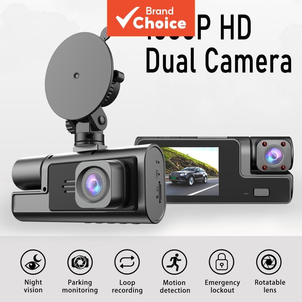 Carro Traço Cam 1080p Frente 480p Visão Noturna Traseira Tamanho Pequeno Loop Registro Sensor De Gravidade