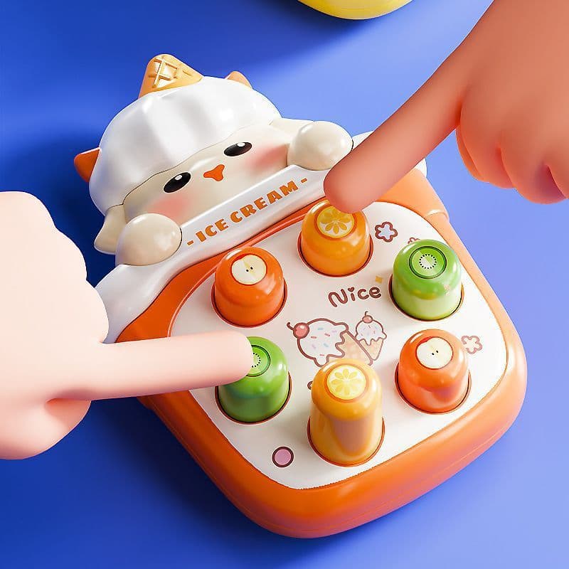 Brinquedo infantil de palma da mão para acertar o porco, brinquedo pequeno antiestresse, brinquedo educativo para crianç