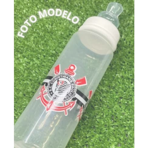 Mamadeira Corinthians para Bebê 240ml – Bico Ortodôntico Kids Gol