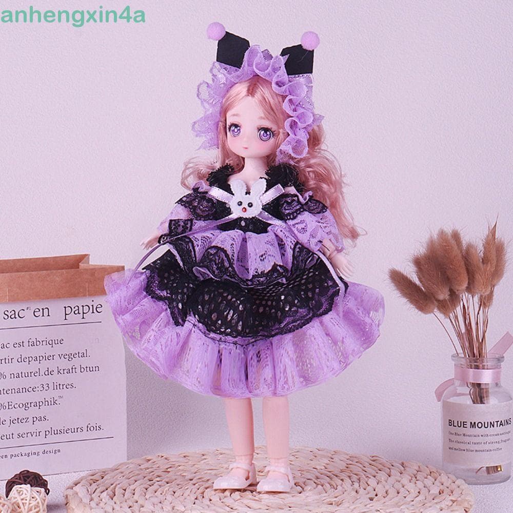 Brinquedo De Vestir DIY Para Meninas ANHENGXIN , Boneca Articulada Removível Com Junta Esférica , BJD De 30 Cm , Bonecas