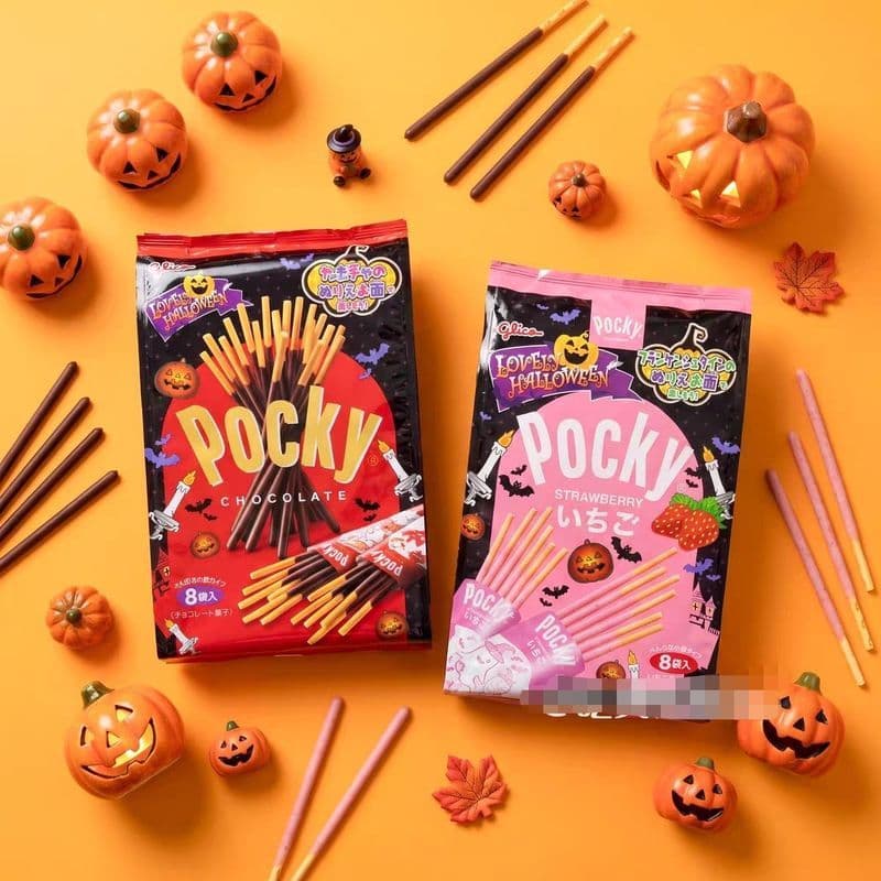 Halloween japão importado Glico POCKY POCKY morango Chocolate biscoito Bar feriado compartilhando lanche presente 10.18 