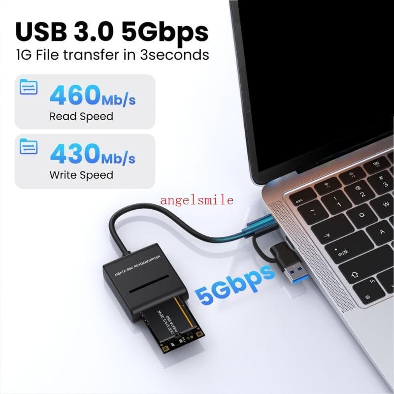 MSATA SSDs Externo Caso USB3 0 Type C Interfaces Design À Prova Choque Solução Portátil Armazenamento
