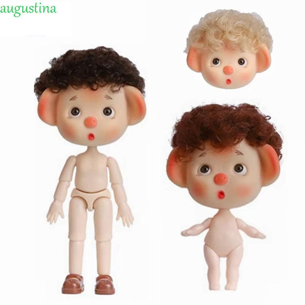 AUGUSTINA 1/12 BJD Corpo De Boneca Articulado Móvel , Linda Nua 12 Juntas Esféricas , Brinquedos