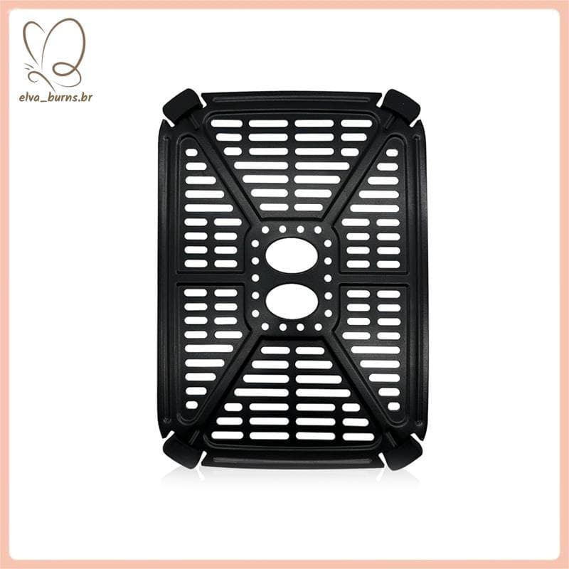 [elva_burns.br] Bandeja De Fritadeira De Ar Para Utensílios Domésticos 8.4QT Digital De Cesta Dupla , Grelha , Placa Mai