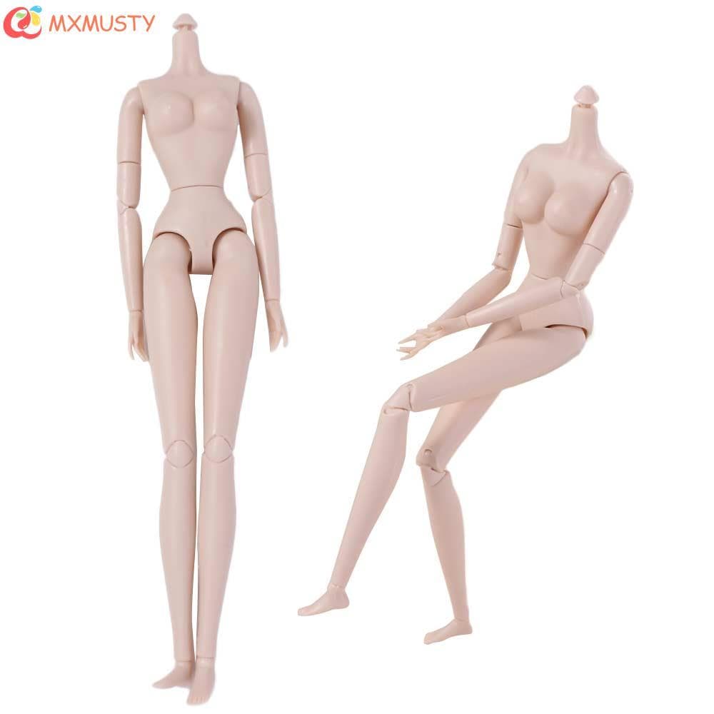 MXMUSTYZA Bonecas BJD Nuas Articuladas , Boneca Móvel 1/6 , Brinquedos De Nude De Pele Branca , Multifuncional