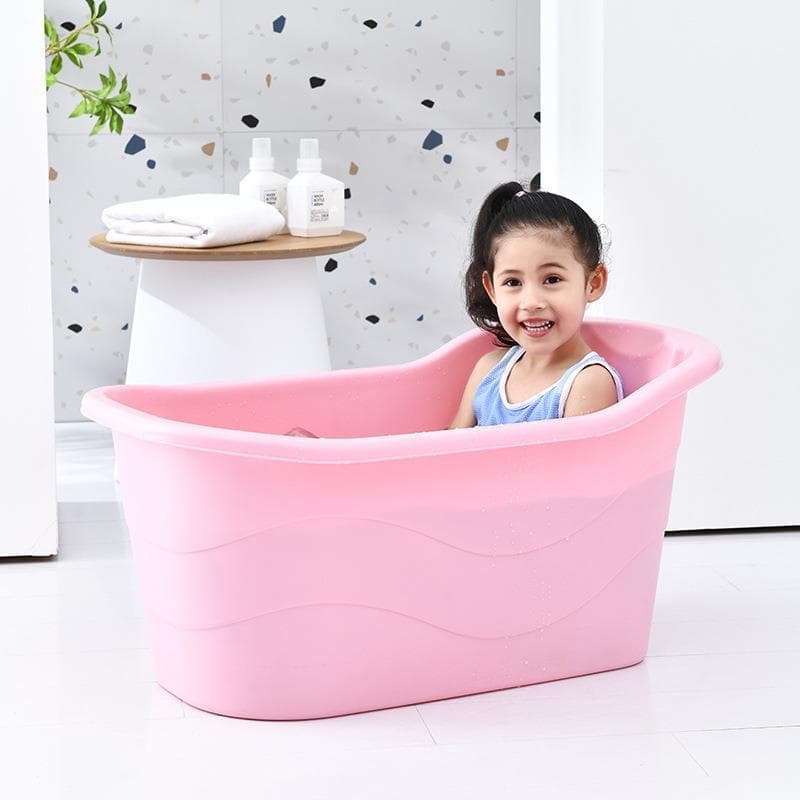 Crianças banheira crianças banheira de corpo inteiro banheira do bebê pode sentar casa grande banheira ferramenta útil
