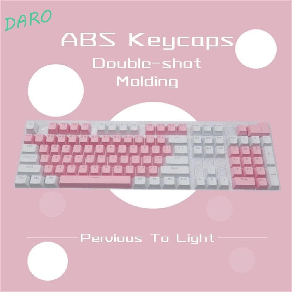 DARO Teclas Mecânicas Substituição De Teclado ABS Mecânico Injeção OEM 104/108 Coloridas Em Branco