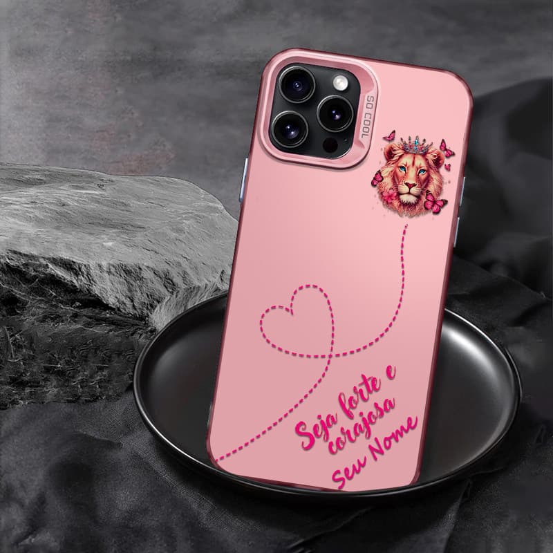 Capinha celular personalizada Leoa Coroa para iPhone 12 13 xr xs max 11 14 pro max 15 plus Capa silicone